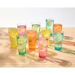 10-Pc. Creative Ware Twist 24 oz Acrylic Tumblers by Creatively Designed Products in Assorted