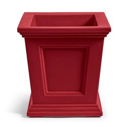 Devon Easy-Care Tapered Planter - Red - Grandin Road