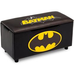 DC Comics Batman Upholstered Storage Bench for Kids - Delta Children TB84700BT-1200