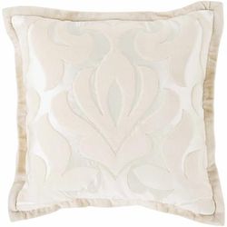 Kallaroo 20" Square Cottage Cotton Cream/Ivory Throw Pillow - Boutique Rugs