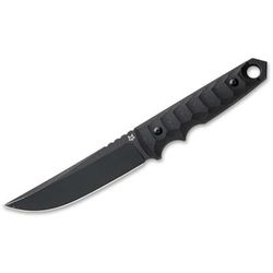 Fox Ryu Tactical Tanto Fixed Blade Knife 5.31in Niolox G10 Black Handle 02FX744
