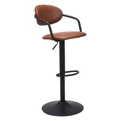 Kirby Bar Chair Vintage Brown - Zuo Modern 109038