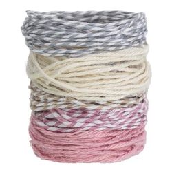 Lot de rubans "cordelettes", 2 mm, 5x 4 m