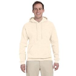 Jerzees 996 Adult NuBlend Fleece Pullover Hooded Sweatshirt in Sweet Cream Heather size 2XL | Cotton Polyester 996MR, 996M