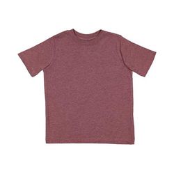 Rabbit Skins 3321 Toddler Fine Jersey T-Shirt in Sangria Blackout size 5/6 | Cotton LA3321, RS3321