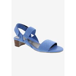 Wide Width Women's Virtual Sandal by Ros Hommerson in Blue Elastic (Size 9 1/2 W)