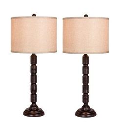 Cory Martin Pair Of 30.5 In Oil Rubbed Bronze Metal Table Lamp - Fangio Lighting W-1562ORB-2pk