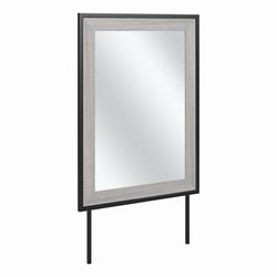 kathy ireland® Home by Bush Furniture Atria Bedroom Mirror in Platinum Gray - Bush Business Furniture ARA130PG