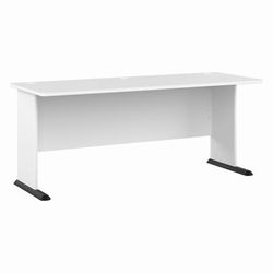 Bush Business Furniture Studio A 72W Computer Desk in White - Bush Business Furniture SDD172WH