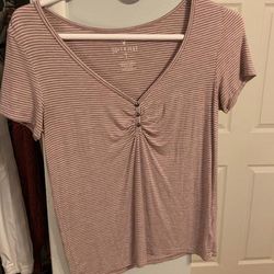 American Eagle Outfitters Tops | American Eagle Soft & Sexy Shirt | Color: Brown | Size: S