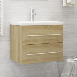 vidaXL Mobile Sottolavabo Rovere Sonoma 60x38,5x48 cm in Truciolato