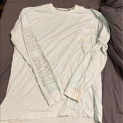 Pink Victoria's Secret Tops | Long Sleeve Vs Tee Bundle | Color: Cream | Size: M