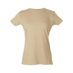 Tultex 0213TC Women's Fine Jersey Top in Natural size Large | Cotton 213