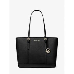 Michael Kors Jet Set Travel Large Saffiano Leather Tote Bag Black One Size