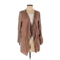 Mod Ref Cardigan Sweater: Tan - Women's Size Small