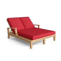 Brianna Double Sun Lounger with Arm - Anderson Teak SL-209