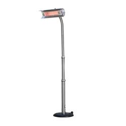 Stainless Steel Telescoping Offset Pole Mounted Infrared Patio Heater by Fire Sense in Stainless Steel
