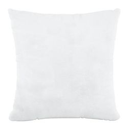 18" Decorative Pillow by Skyline Furniture in Velvet White