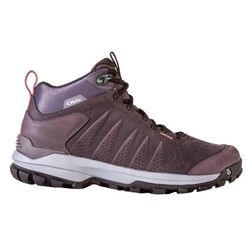 Oboz Sypes Mid Leather B-DRY Hiking Shoes - Women's Peppercorn 7 Wide 77102-Peppercorn-Wide-7