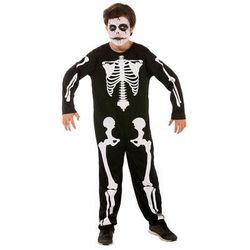 Combinaison « squelette » pour enfants, noir/blanc