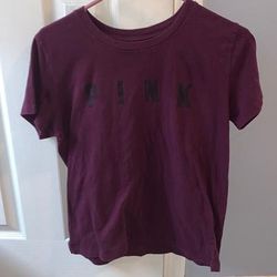 Pink Victoria's Secret Tops | Medium Vs Pink Tshirt | Color: Red | Size: M