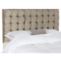 LAMAR GREIGE TUFTED VELVET HEADBOARD (KING) - Safavieh MCR4021H