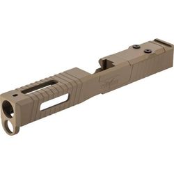 TRYBE Defense Pistol Slide Glock 17 Gen 5 Venom Cut Version 1 FDE Cerakote SLDG17G5VNM-FDE
