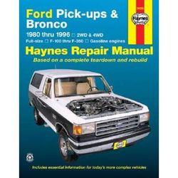 Ford Full-Size Pickups And Bronco, 1980-1996