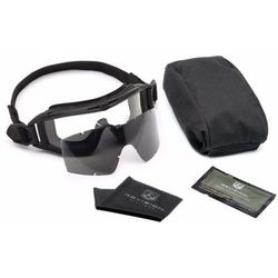 Revision Desert Locust Carrier Goggle System Lens Clear and Smoke Frame Black 4-0309-9904
