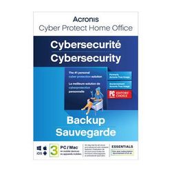 Acronis Cyber Protect Home Office Essential Edition (3 Windows or Mac Licenses, 1-Y HOFASHLOS