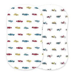 Vintage Muscle Cars and Vintage Motorcycles Bamboo Bassinet Sheets - Newcastle Classics 5508