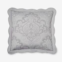 Amelia Euro Sham by BrylaneHome in Grey (Size EURO)