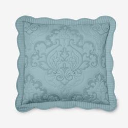 Amelia Euro Sham by BrylaneHome in Seaglass (Size EURO)