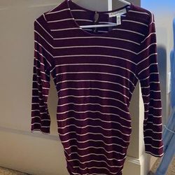 Jessica Simpson Tops | New Condition Super Cute Maternity Striped 3/4 Sleeve Top | Color: Pink/Red | Size: Xsm