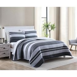 Ardmoore Grey Full/queen Quilt Sham Set