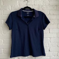 Adidas Tops | Adidas Golf Short Sleeve Polo Shirt Size Medium | Color: Blue | Size: M
