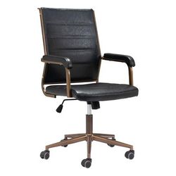 Auction Office Chair Vintage Black - Zuo Modern 109021