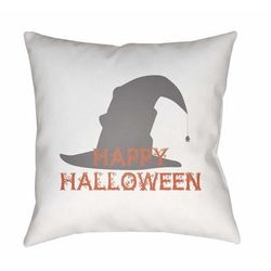 Coronon 20" Square Modern Halloween pillow Off White/Neutral/Nickel/Light Gray/Medium Gray/Light Silver/Pale Slate Outdoor Throw Pillow - Boutique Rugs