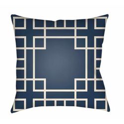 Maloco 20" Square Modern Pillow Moroccan Plush Seashell/Royal Denim/Smoke/Gray/Slate/Marine Blue/Light Gray/Midnight Blue/Charcoal Outdoor Throw Pillow - Boutique Rugs