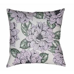 Polillo 20" Square Traditional Pillow plush Charcoal/Ink Blue/Lavender/Off White/Sage/Teal Outdoor Throw Pillow - Boutique Rugs