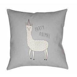 Mtubatuba 20" Square Modern Pillow plush Light Gray/Nickel/Black White/Dark Gray/Multi Brown/Metallic Silver/Light Silver/Pale Slate/Sage Outdoor Throw Pillow - Boutique Rugs