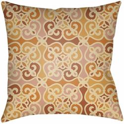 Maxingal 14"L x 22"W Rustic Pillow Moroccan Plush Aqua/Cream/Dark Green/Peach/Yellow Outdoor Lumbar Pillow - Boutique Rugs
