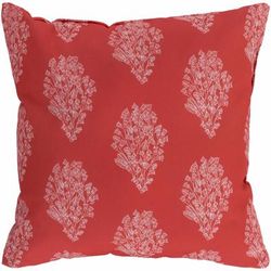 Nellieburg 18" Square Modern Pillow plush Burgundy/Dusty Pink Outdoor Throw Pillow - Boutique Rugs