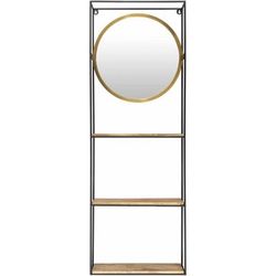 Cantilan 48"H x 17"W x 5"D Modern Gold Full Length Mirror - Boutique Rugs