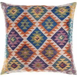 Pasacao 18" Square Rustic Pillow Moroccan Plush Beige/Blush/Burnt Orange/Dark Purple/Grass Green/Lilac/Mustard/Rose/Seafoam/Teal/Yellow/Mauve/Dark Pink Throw Pillow - Boutique Rugs