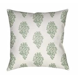 Buang 20" Square Modern Pillow plush Light Sage/Sage/White Outdoor Throw Pillow - Boutique Rugs