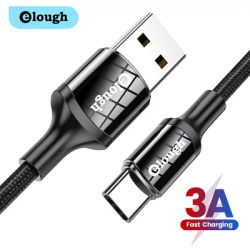 Elough-Câble USB de type C à charge rapide chargeur de téléphone portable fil de date Samsung