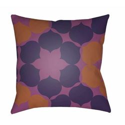 Kalugmanan 18" Square Modern Pillow plush Dark Purple/Magenta/Rust/Brick Red/Rust Outdoor Throw Pillow - Boutique Rugs
