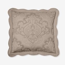 Amelia Euro Sham by BrylaneHome in Taupe (Size EURO)