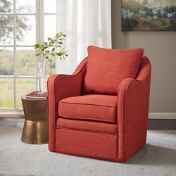 Madison Park Brianne Swivel Chair in Orange - Olliix MP103-1144